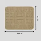 Greek Key pattern Emboss 3D anti-slip Door Mat [40x60 cm]