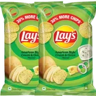 Lays Americann Style Cream & Onion Flavour Chips 48 g (Set Of 2)