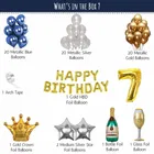 Cocktail Theme 7th Birthday Balloon Decoration Kit , Multicolor, Pack Of 68