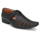 Sandals for Men (Black, 6)