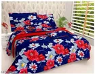 Polycotton Queen Size Bedsheet with Pillow Cover 