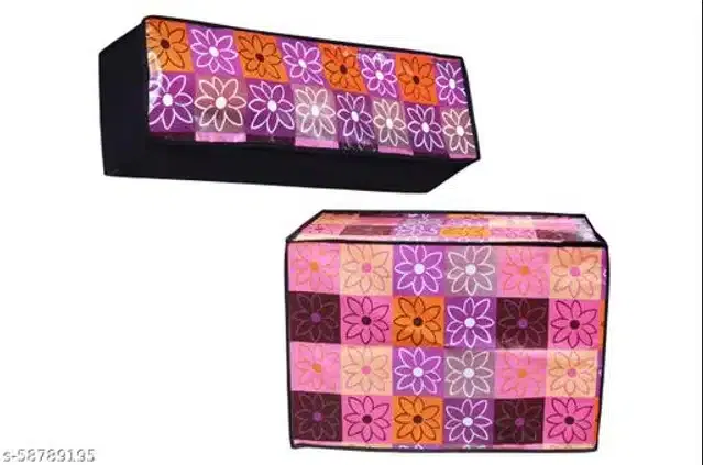 Split 1.5 Ton AC Cover for Indoor & Outdoor Unit (Multicolor, Set of 1)