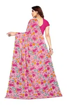 SVB फ्लोरल प्रिंटेड साड़ी फॉर वीमेन 