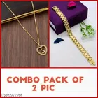 Alloy Pendant with Chain & Bracelet for Women 