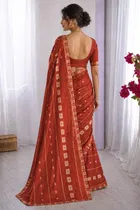 Bollywood Embroidered Georgette Saree for Women 