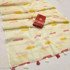 Soft Linen Cotton Saree for Women 