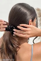 Black Rubber Band for Women 