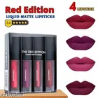 Liquid Lipstick for Women, Multicolor, Pack of 4