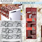 KANUSHI Industries® 1 Pc Fridge Cover for Top with 6 Utility Pockets 