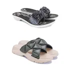 Combo of Sliders & Flats for Women (Multicolor, 6) (Set of 2)