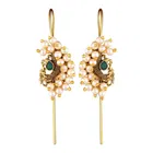 Brass Gold Plated Earcuffs for Women (Gold, Set of 1)