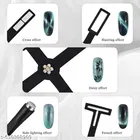 5 in 1 Nail Magnet Tool, Magnet Stick 3D Magnetic Eye Gel Polish, Nail Art Magnetic, Multi-Function Magnetic Stick for Nail Salon Home DIY 