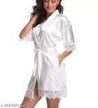 Bathrobe for Women (White, S)