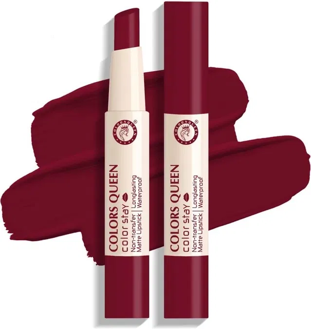 Colors Queen Matte Lipstick, Bridal Maroon, 2.1 g