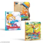 Fairy Tale Shaped Board Book Combo – Pinocchio, The Pied Piper of Hamelin & Thumbelina | Set of 3 Classic Story Books for Kids | Early Learning Tales with Bright Illustrations, Durable Board Pages, Read-Aloud Bedtime Stories