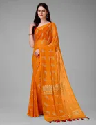 Georgette Foil Printed Saree for Women 