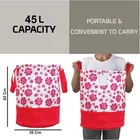Canvas Laundry Basket,Orange & Pink,  