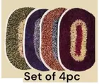 Cotton Doormats for Home (Multicolor, 13x20 inches) (Pack of 4)