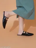 Solid Synthetic Ballerinas for Women 
