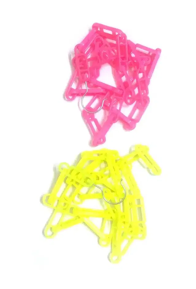 Plastic Hooks Hanger (Pack of 2, 76 m) (Assorted)