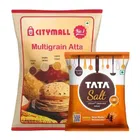 Citymall no.1 Multi Grain Atta 5 kg+Tata Salt 1 Kg