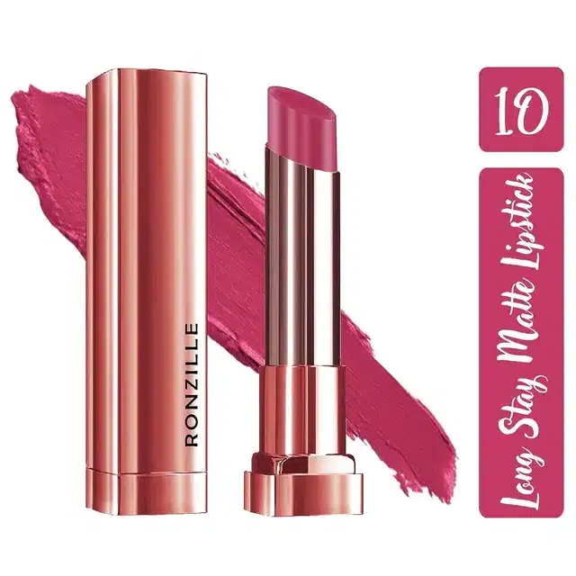 Ronzille Matte Lipstick (Bubblegum Pink)