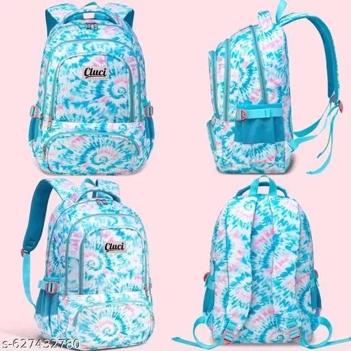 Polyester Backpack Bag, Blue