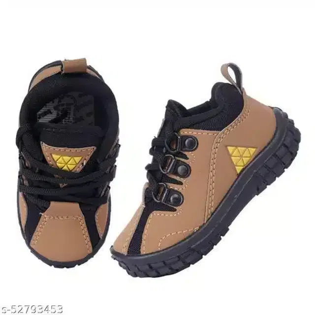 Casual Shoes for Kids (Brown & Black, 5-6 Years)