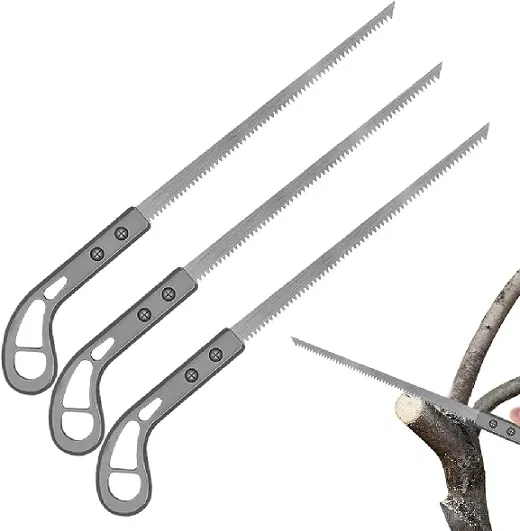 Stainless Steel Small Hand Saw for Gardening (Grey, Pack of 3)