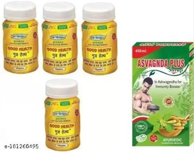 Dr. Biswas Good Health Capsule & Ashwagandha Plus Syrup For General Health (Pack Of 5)