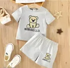 Hosiery Printed Clothing Set for Kids 