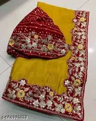 Jimmy Choo Solid Saree For Women, Yellow