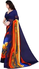Georgette Floral Print Saree for Women 