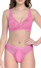 PIBU Satin Lingerie Set for Women 
