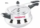 Vandana 5.5 L Handi Aluminium InnerLid Pressure Cooker Gas Stovetop Compatible 