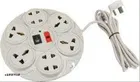 Universal Multi Plug Round Extension Cord 