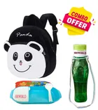 Fabric Backpack with Lunch Box & Water Bottle for Kids 