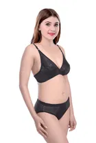Pibu वीमेन कॉटन ब्रा पैंटी सेट 