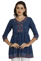 Cotton Printed Top for Women 
