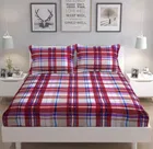 Microfiber Double Bedsheet with 2 Pillow Covers 