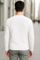 Full Sleeve Textured T-Shirt for Men 