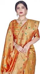 Banarasi Silk Zari Woven Saree for Women 