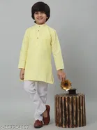 Cotton Blend Kurta with Pyjama for Boys 