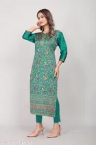 Pashmina Embroidered Kurti for Women 