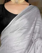 Art Silk Solid Saree for Women 