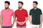 Polo Solid T-shirts for Men, Pack of 3 