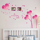 AVV Heart Shape Flowers Wall Stickers 115x155cm