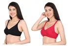 Cotton Blend Solid Non Padded Bras for Women 