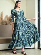 Viscose Rayon Kurti for Women, Green 
