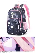 Polyester Backpack Bag, Black